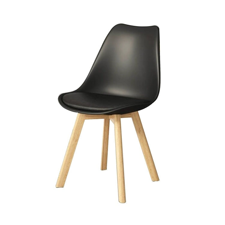 【ダイニングチェア】洗練された透明感×天然木脚の異素材MIX 選べる2タイプ・11カラー