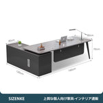 【エグゼクティブデスク】L字型シンプルモダン 左右レイアウト・5サイズ・4色展開