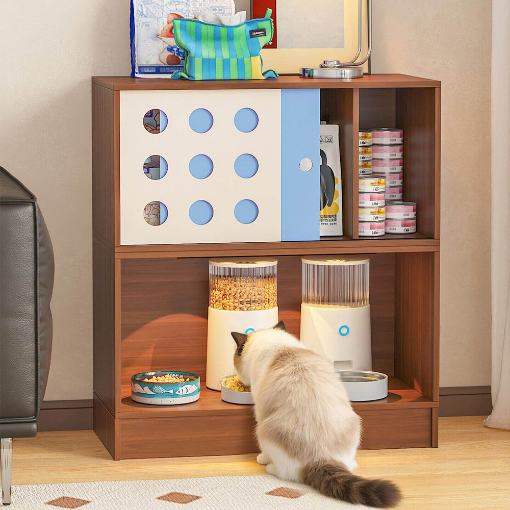 【テレビ台】自由組み立て式 木目調 多機能収納 猫と暮らす家具 バリエーション豊富 DSG-S010