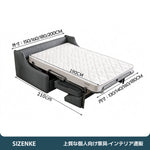 【ソファベッド】2 層構造クッション　独立コイルマット付き　ナチュラルファブリック　抗菌高反発ウレタン　6 カラー・複数サイズ選択可