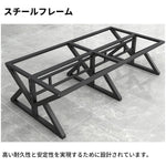 【オフィスデスク】頑丈なスチールフレーム メラミン化粧板 配線の有無が選べる8タイプ