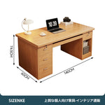 【PC収納キャビネット付きデスク】パソコン本体収納・デスク周りすっきり 角丸加工・安定接地設計 オフィス・在宅用