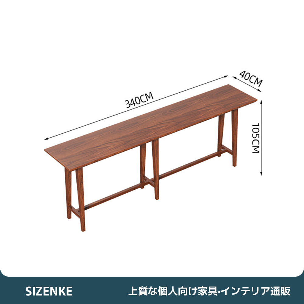【厚天板テーブル】4.5cm頑丈天板・広々脚元スペース 耐荷重性抜群・安定感抜群 オフィス・ダイニング用