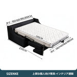 【ソファベッド】2 層構造クッション　独立コイルマット付き　ナチュラルファブリック　抗菌高反発ウレタン　6 カラー・複数サイズ選択可